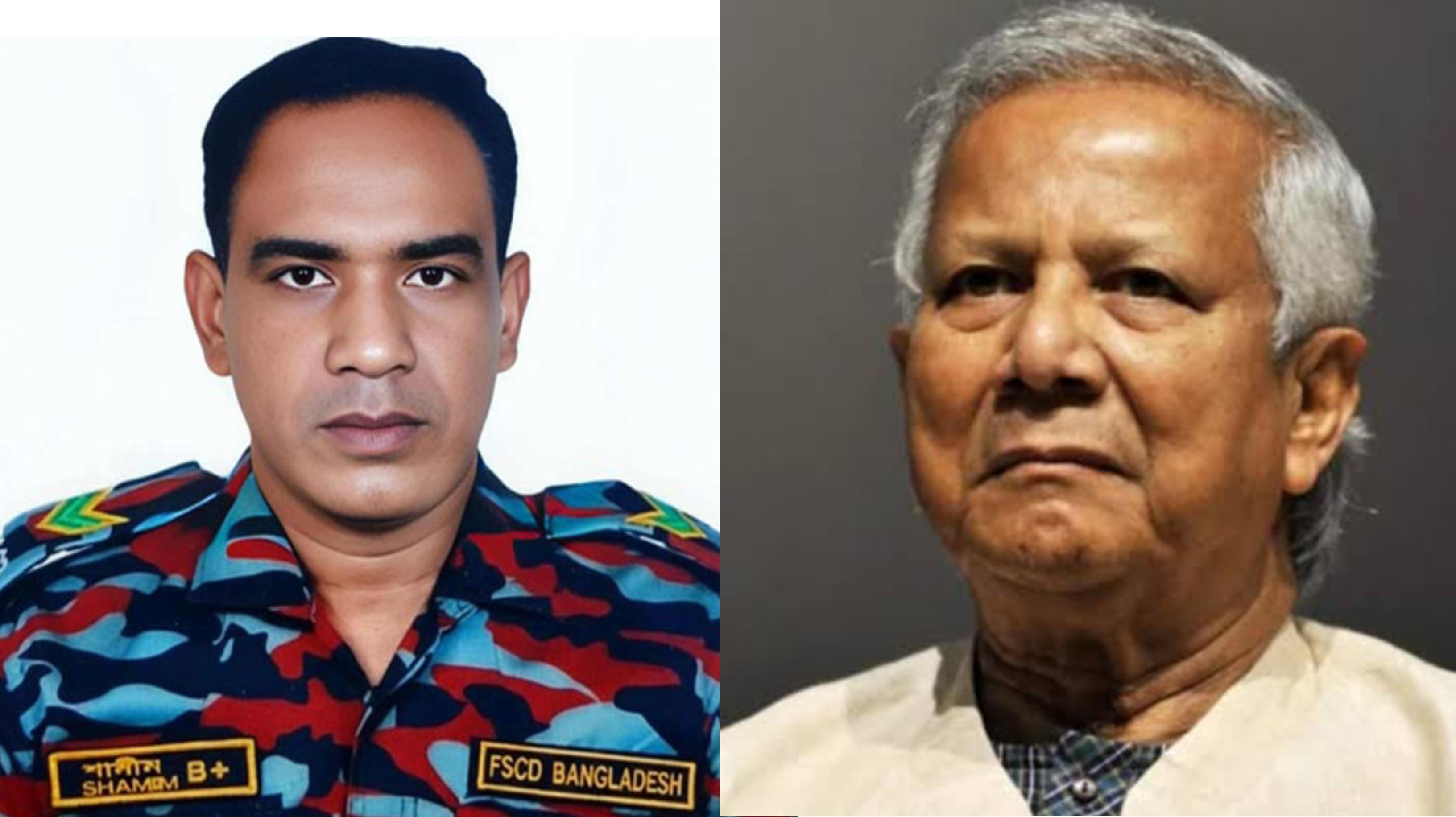 ফায়ার ফাইটার শামীমের মৃত্যুতে প্রধান উপদেষ্টার শোক