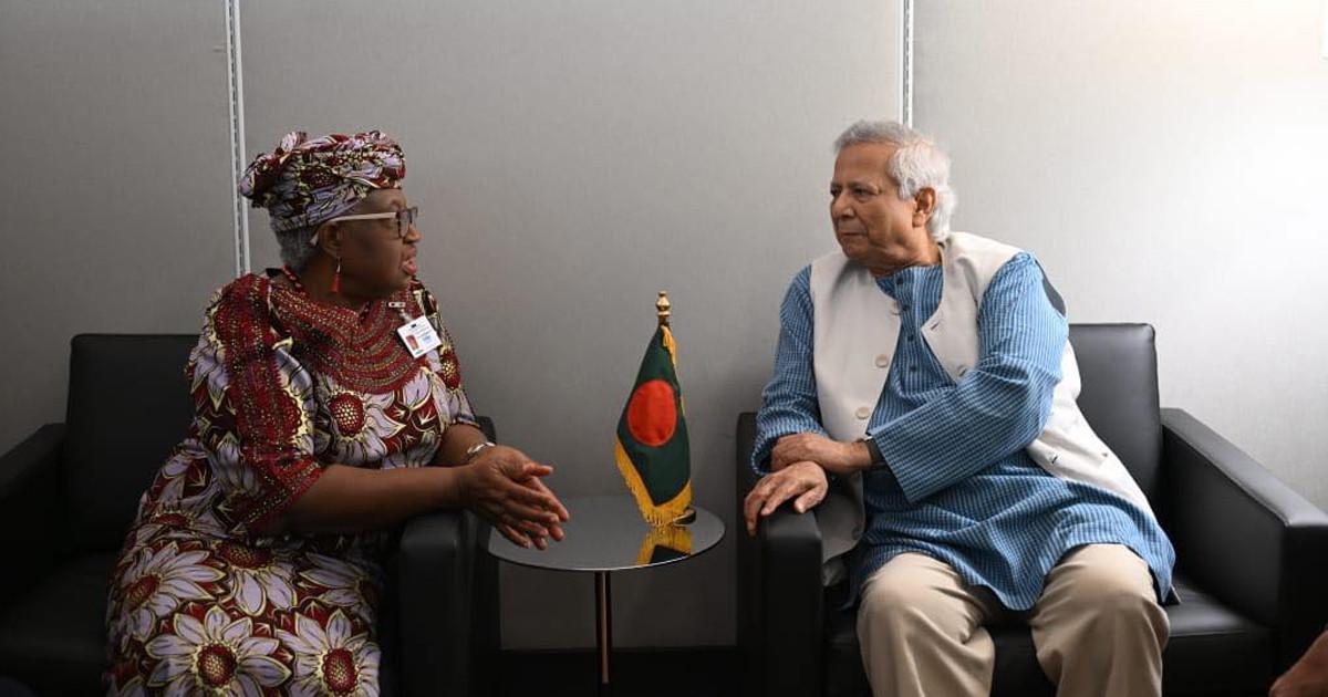 এলডিসি থেকে উত্তরণে ডব্লিউটিও’র সহযোগিতা চাইলেন প্রধান উপদেষ্টা ইউনূস